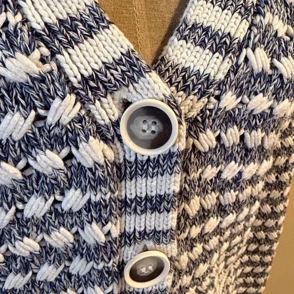 Veronica Beard Artura Blue Multi Cardigan Sweater - Picture 6 of 8